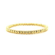 18K Yellow Gold Bead Stretch Bracelet