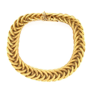 Woven Mesh Gold Bracelet