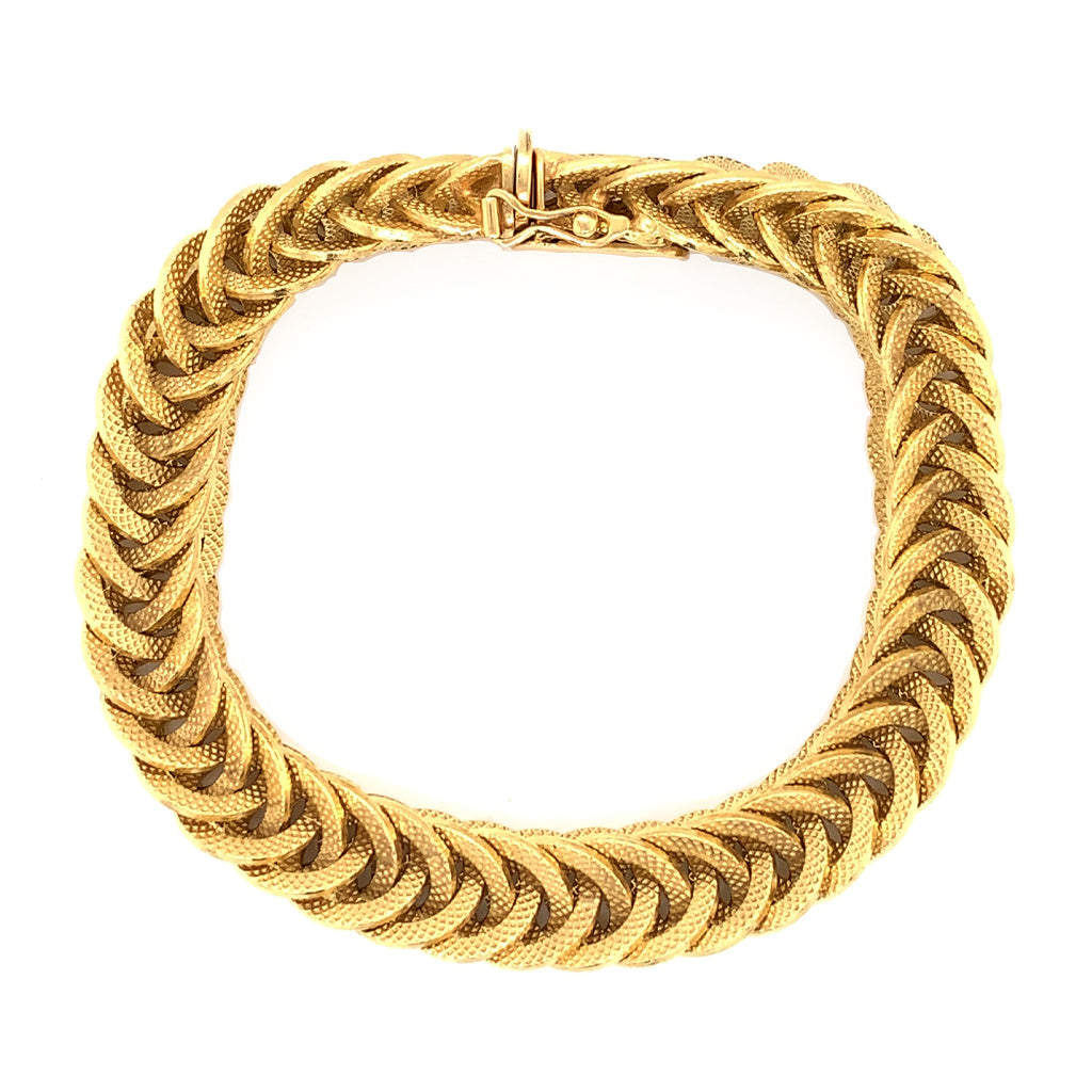 Woven Mesh Gold Bracelet