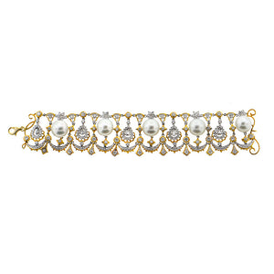 Pearl and Diamond Bracelet