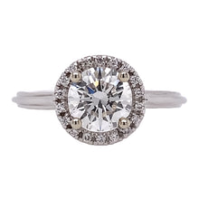 Round Halo Engagement Ring