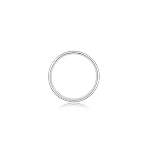 Men's ridged matte wedding band