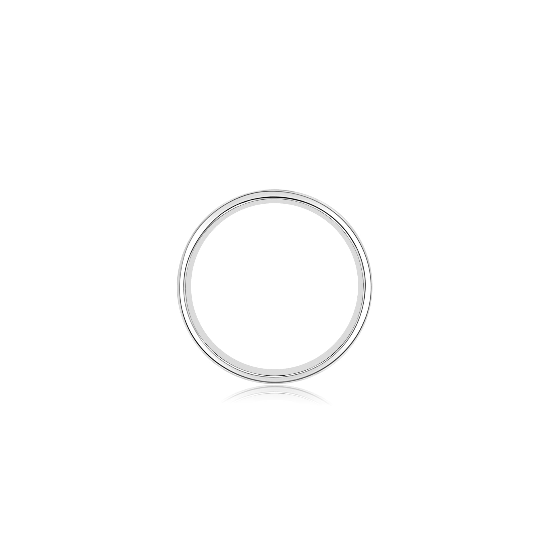 Men's double ridged matte wedding band