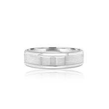 Men's beveled wedding band