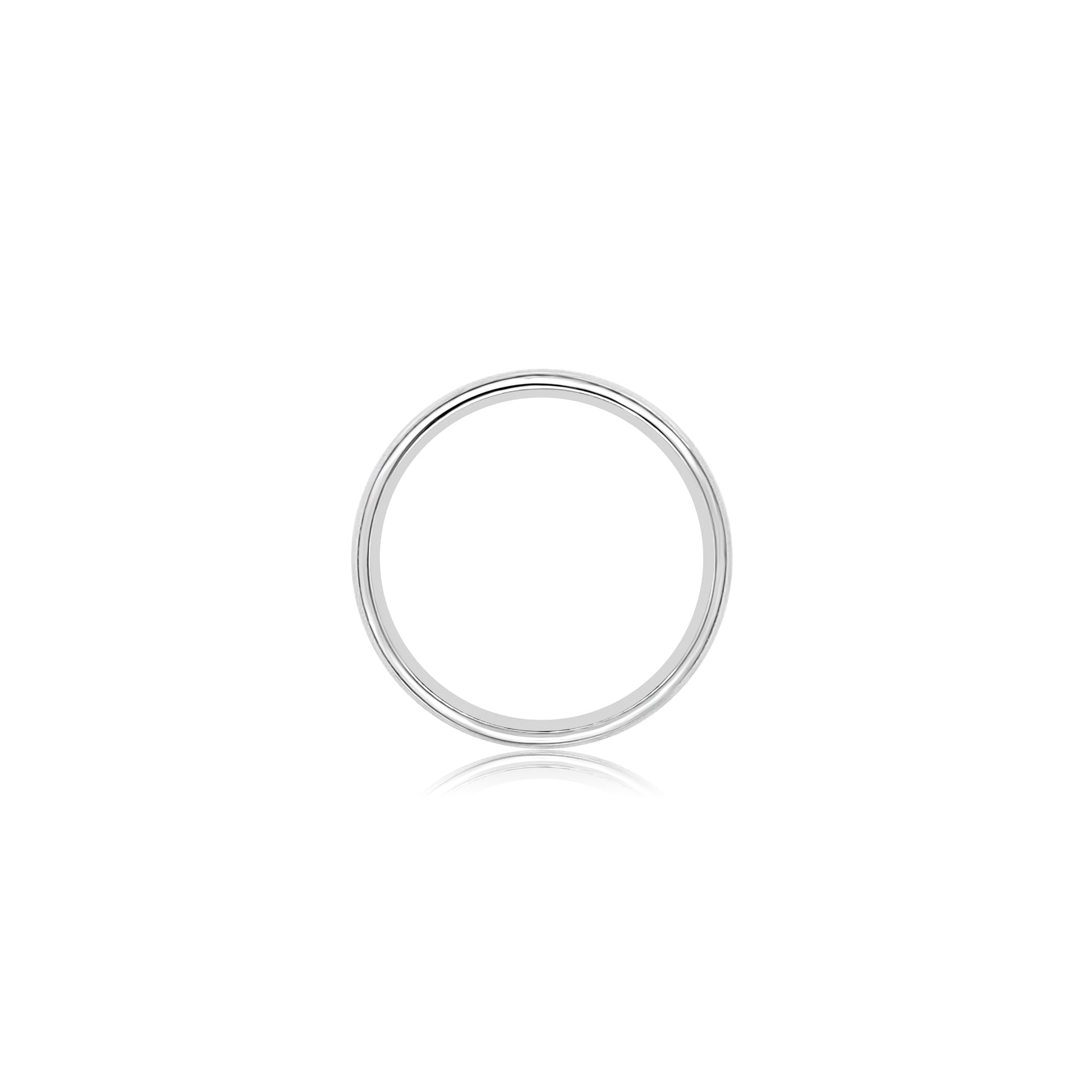 Men's milgrain edge wedding band