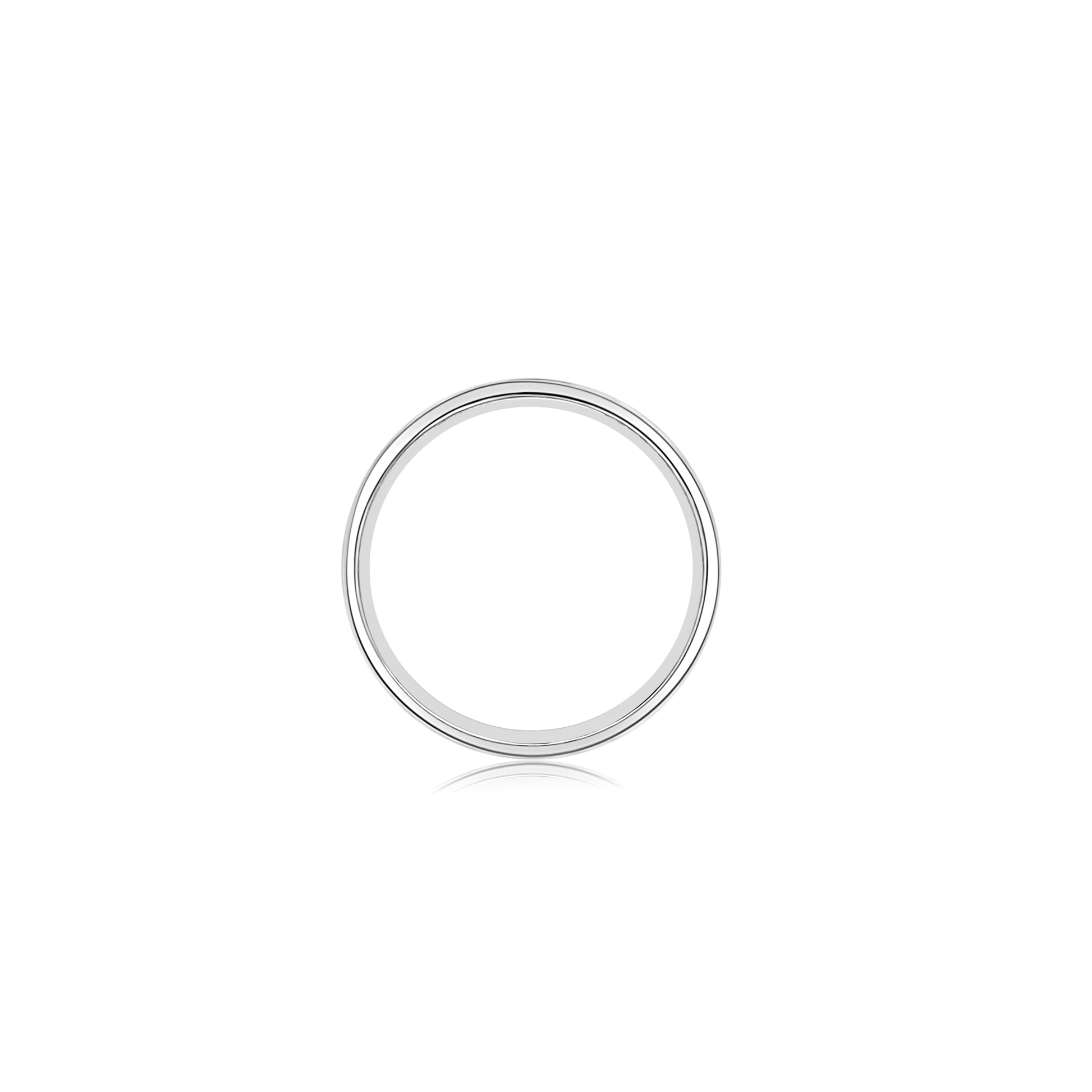 Men's matte finish with shiny ridge wedding band