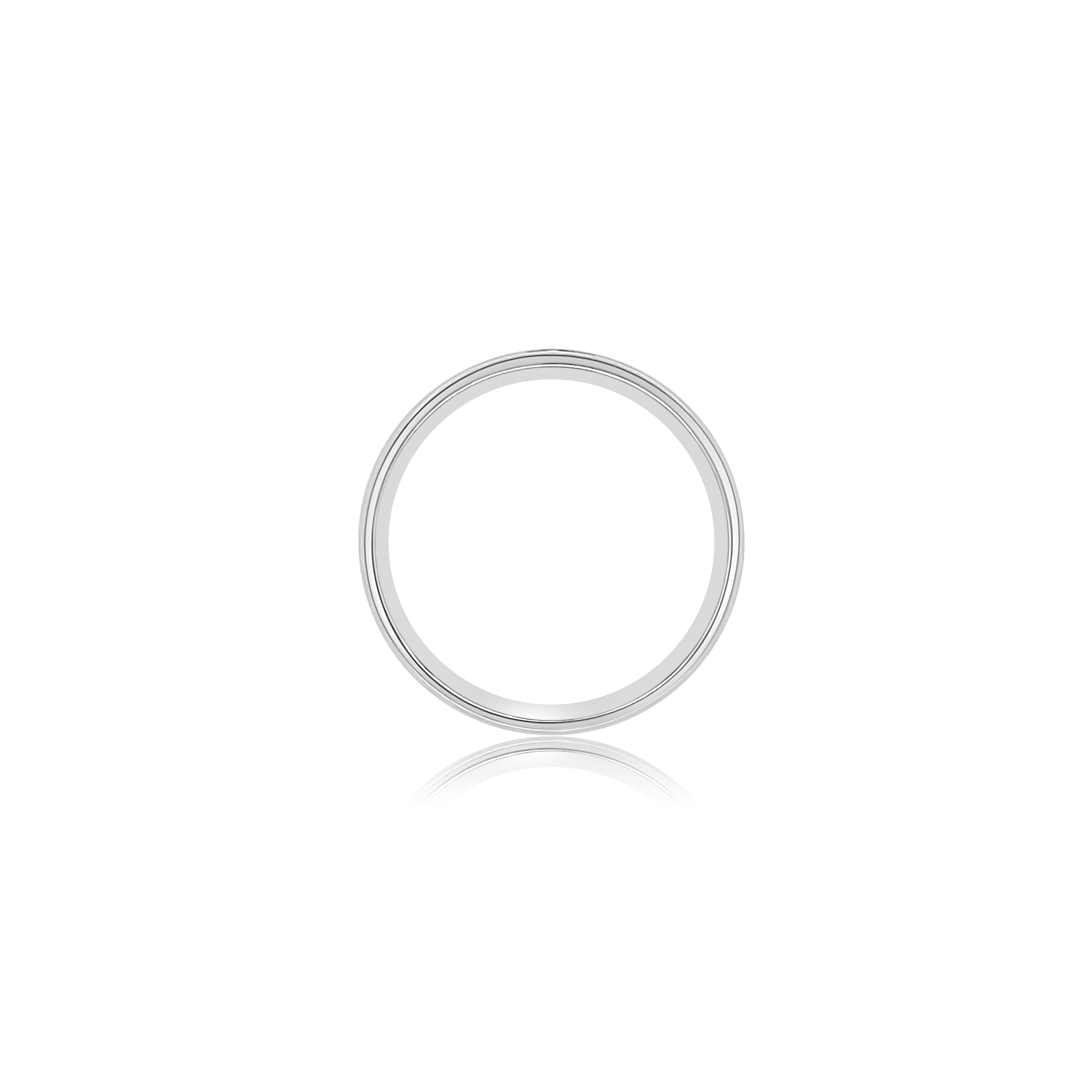 Men's wide single diamond band