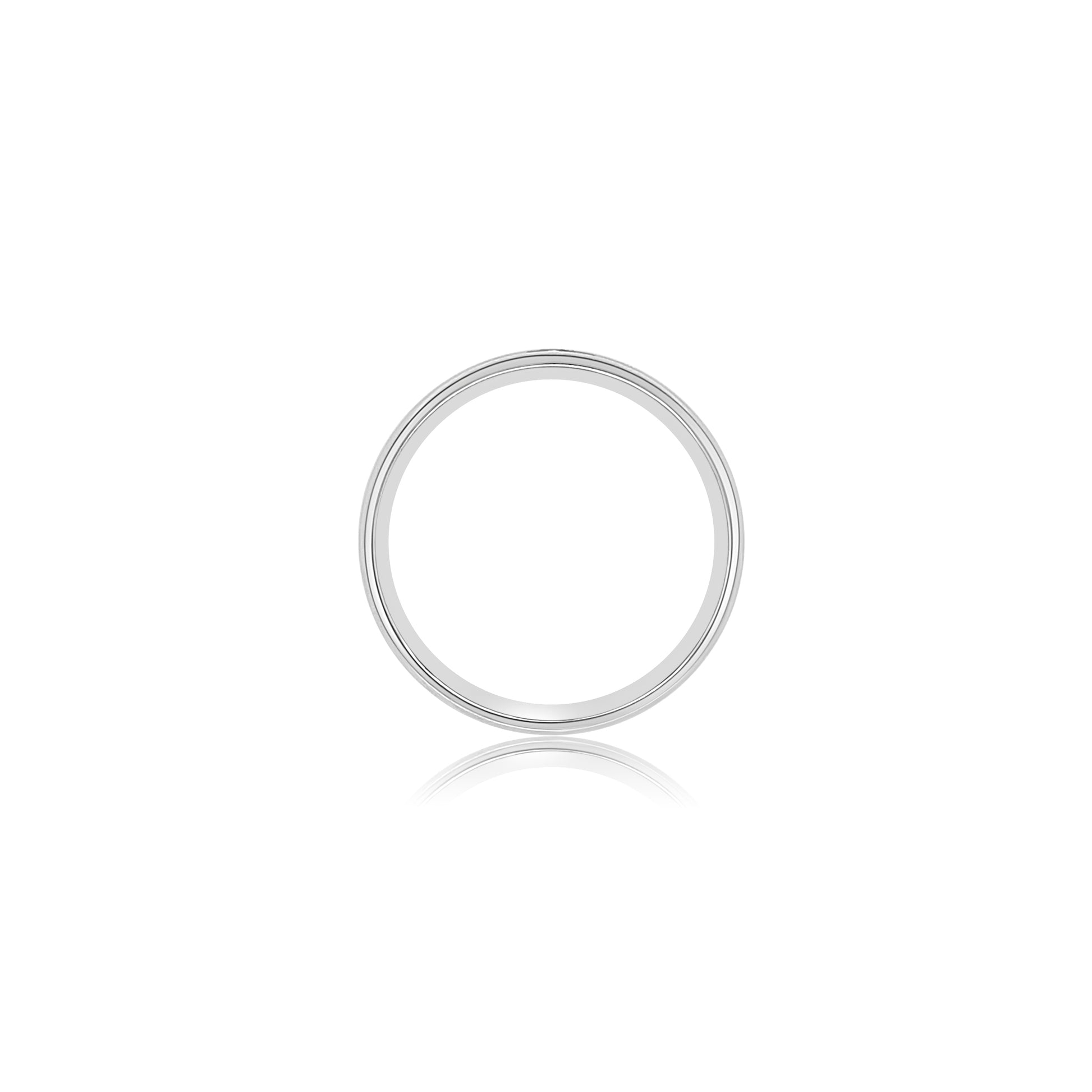Men's wide single diamond band