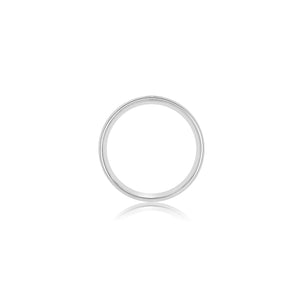 Men's wide single diamond band