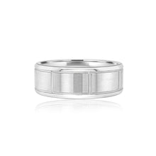 Men's flat matte finish and shiny wedding band