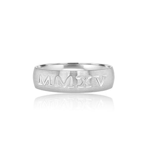 Men's engraved band