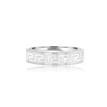 Men's matte flat wedding band