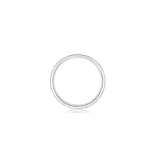 Men's matte flat wedding band