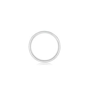 Men's matte flat wedding band