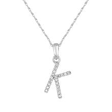 Diamond Initial Necklace