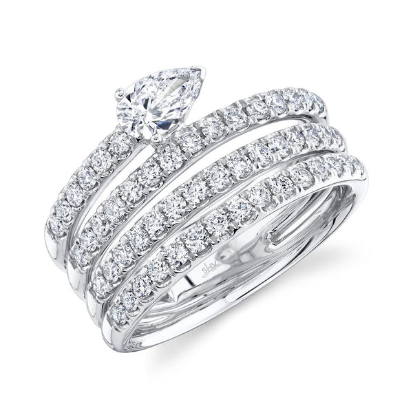 Multi Row Band Diamond Ring