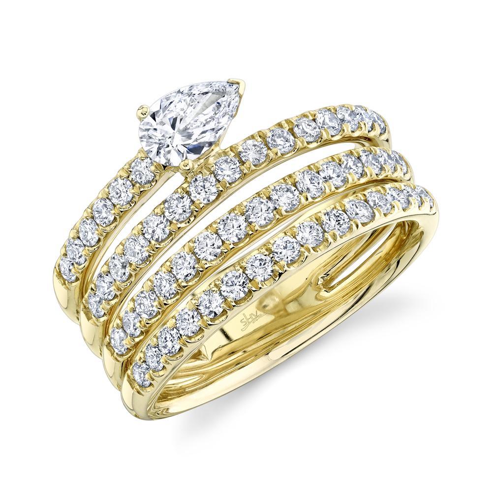 Multi Row Band Diamond Ring