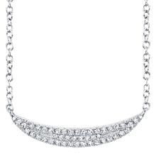 Pave Crescent Necklace