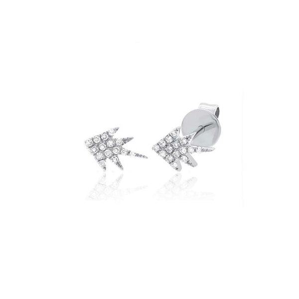 Five Point Diamond Stud Earrings