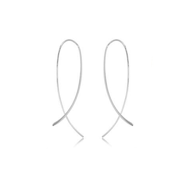 Cross Over Sweep Earring