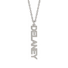 Block nameplate necklace