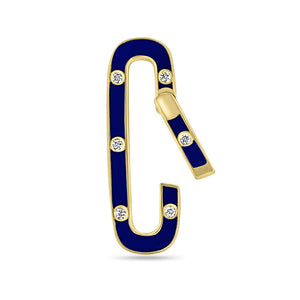 Enamel and Diamond Charm Connector