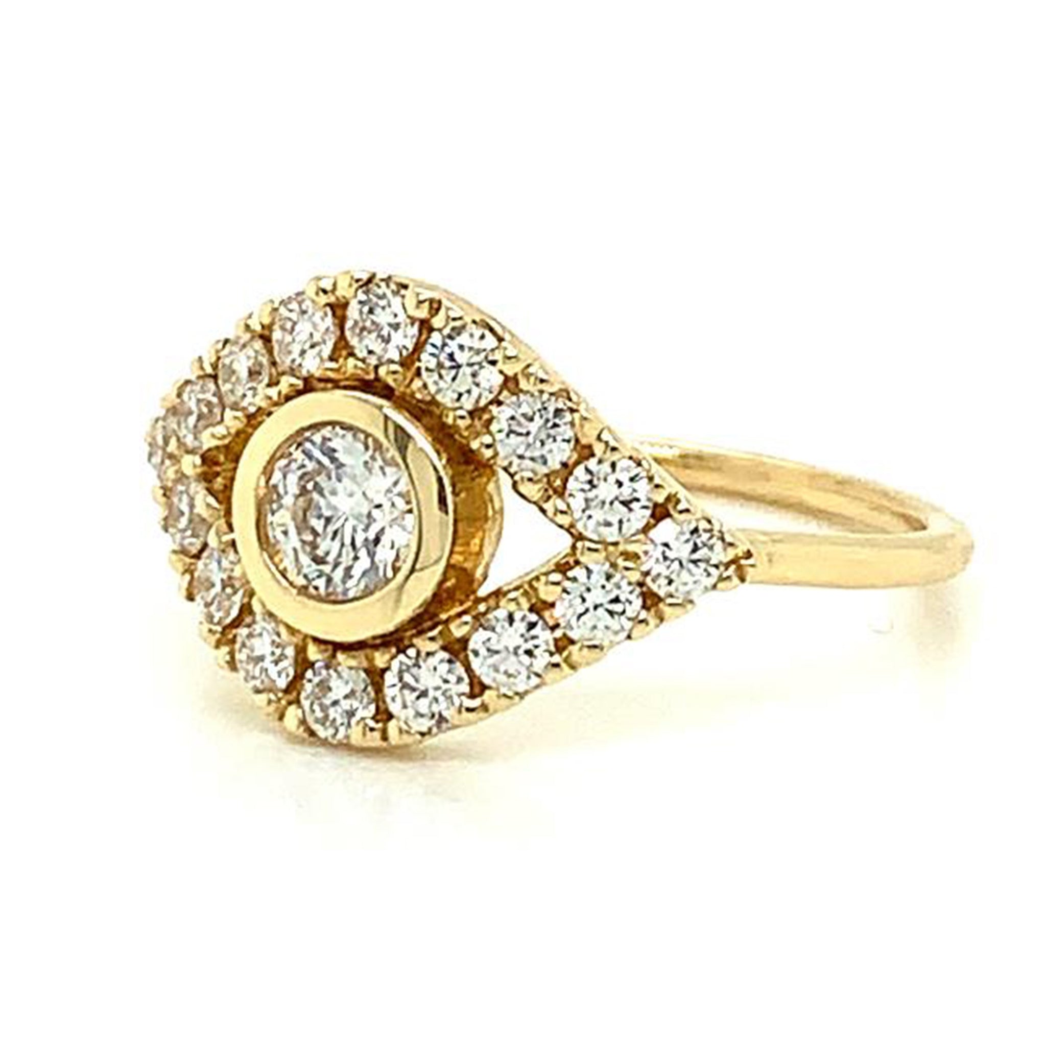 Evil eye engagement ring on sale