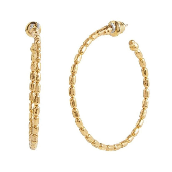 Vertigo Gold Hoop Earrings