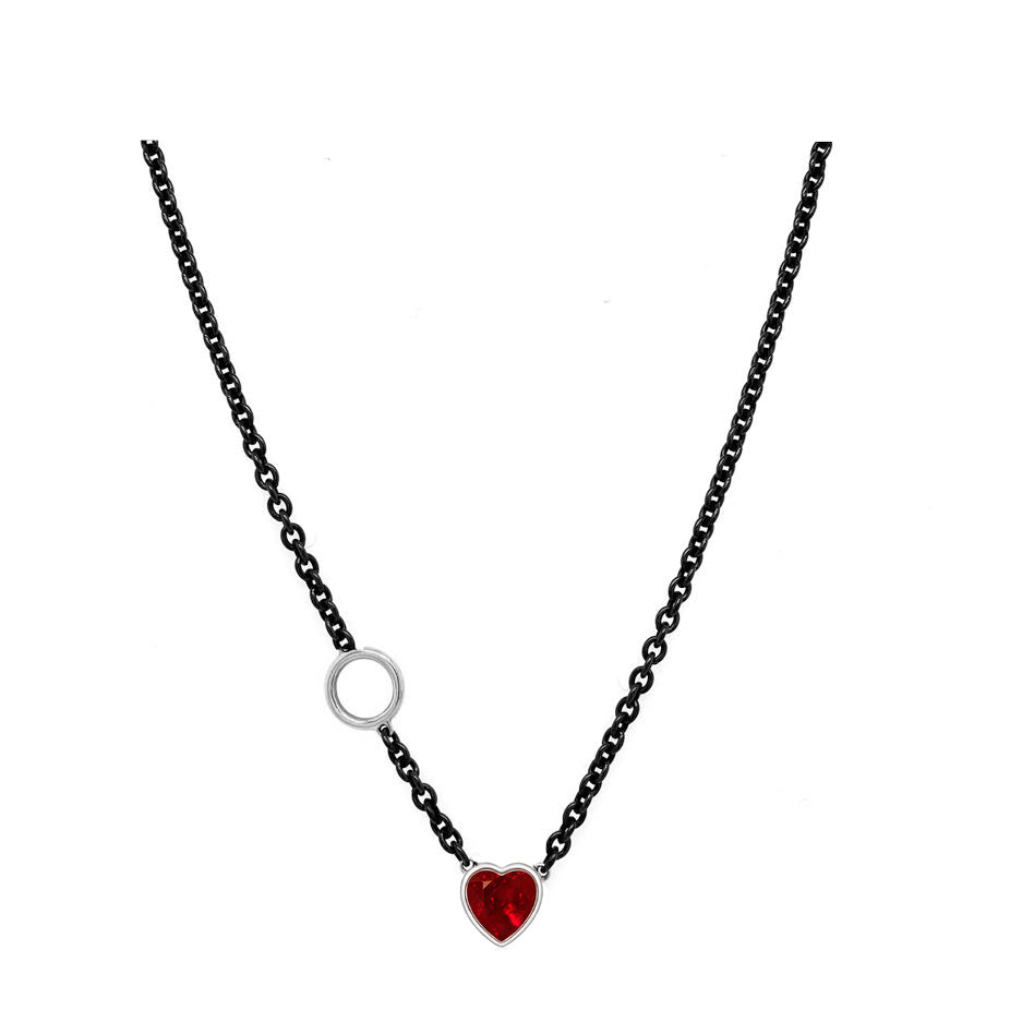 Pageo Signature Necklace - Heart Bezel