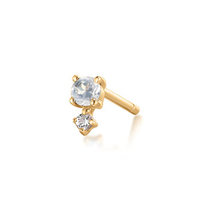 Birthstone Stud Earring