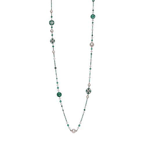 Green Gold and Diamond Necklace