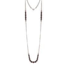 Tahitian and Akoya Pearls and Diamond Necklace
