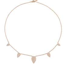 Pave Diamond Leaf Necklace