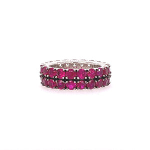 Flexible Diamond  and ruby band