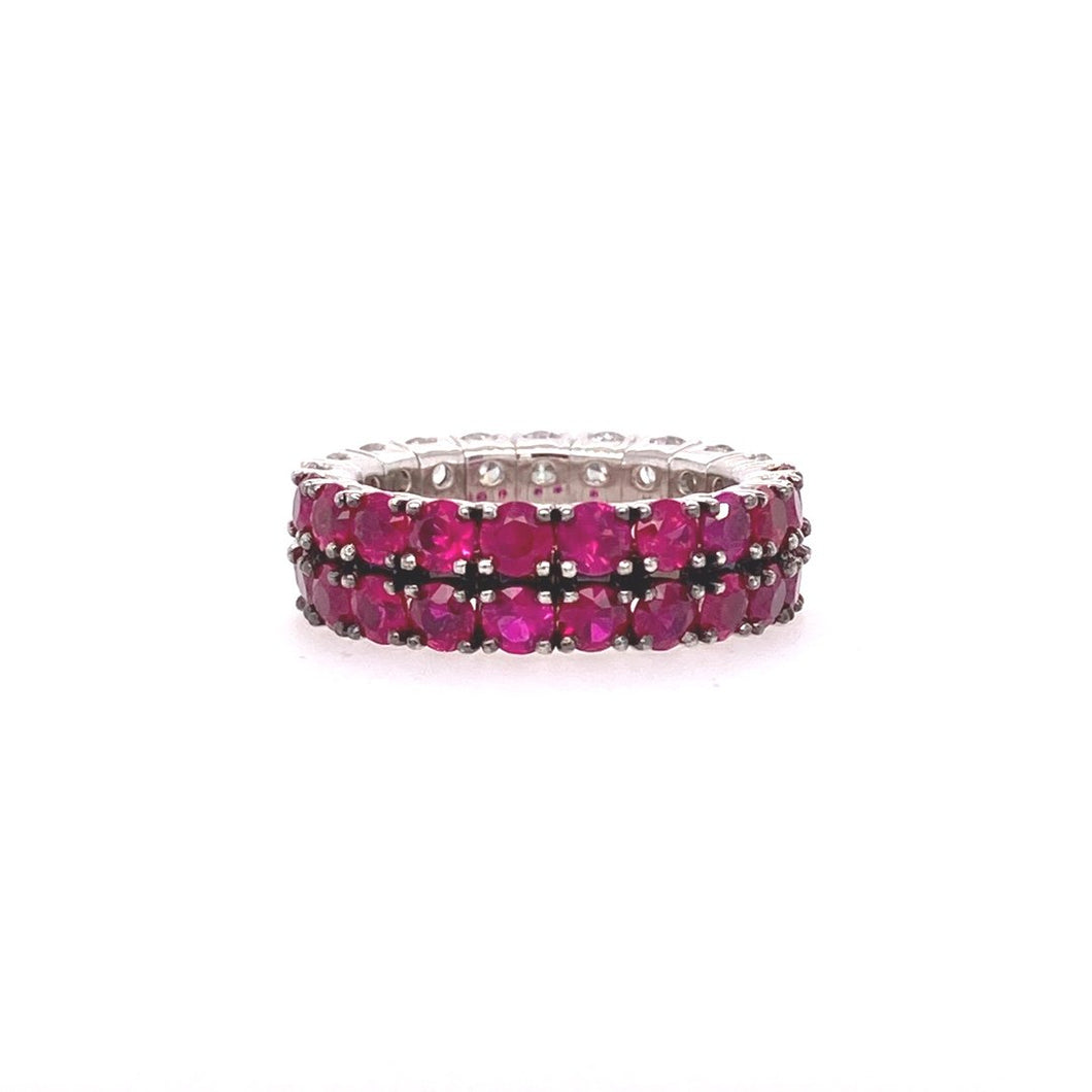 Flexible Diamond  and ruby band