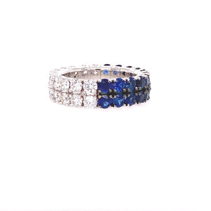 Flexible Diamond  and sapphire band