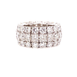 Wide Flexible Diamond band