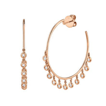 Diamond Shaker Hoop Earrings