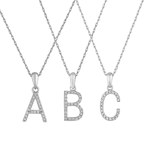 Diamond Initial Necklace