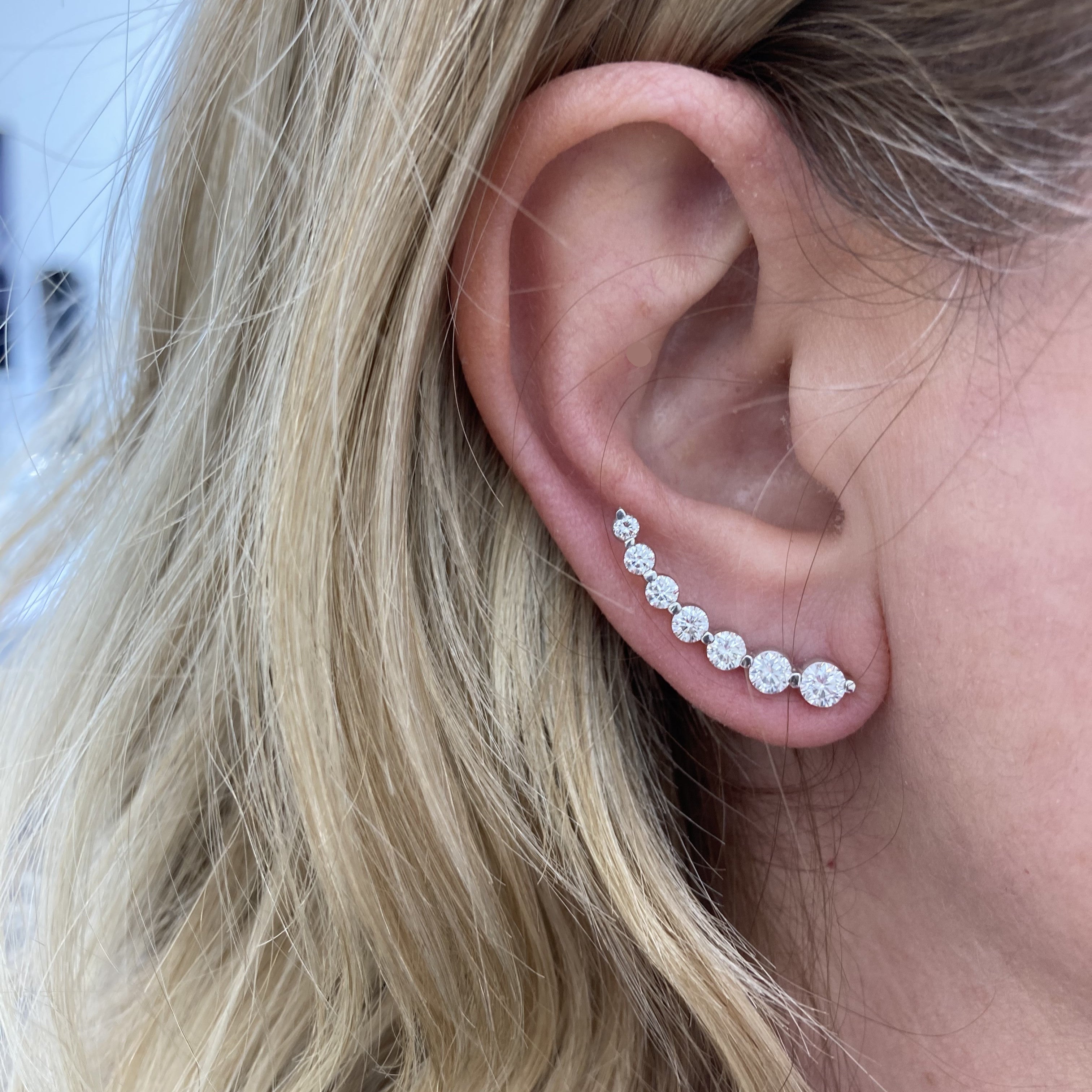 Single Left Ear Climber Earring
