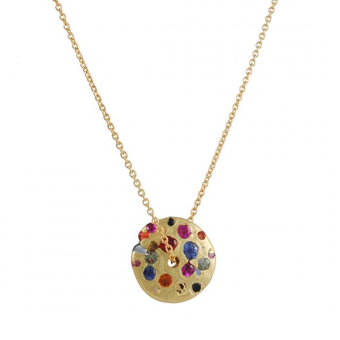 Sapphire Spinning Disc Necklace – Pageo Fine Jewelers