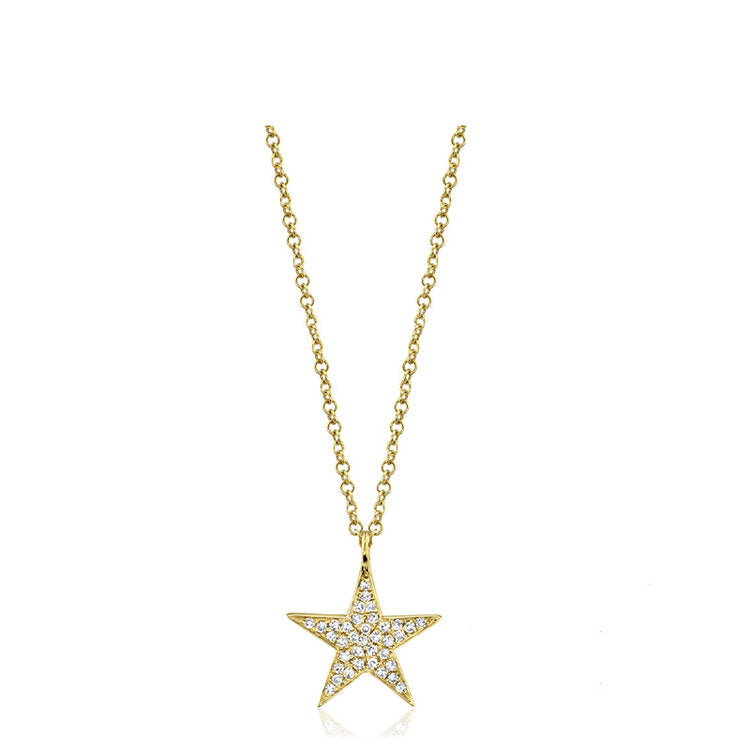 Pave Star Necklace