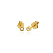 Mini Bezel Stud Earrings