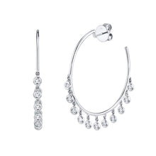 Diamond Shaker Hoop Earrings