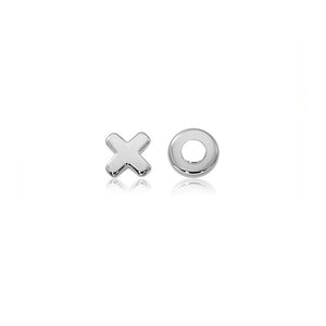 Flat Hug and Kiss Stud Earrings