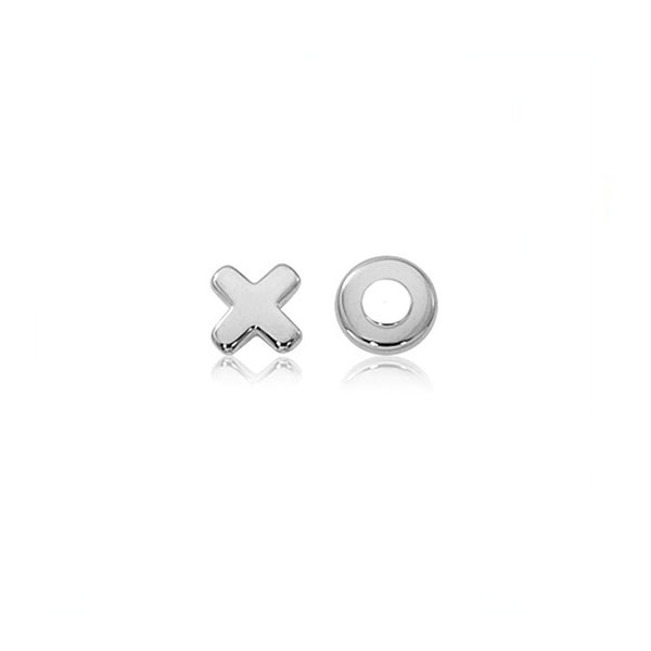 Flat Hug and Kiss Stud Earrings