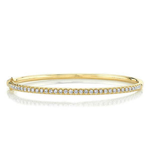 Gold and Diamond Bangle